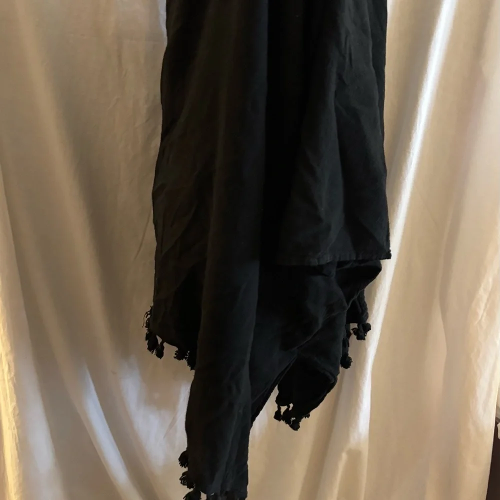 Black Poncho Shrug with Sleeves - Picture 3 of 3